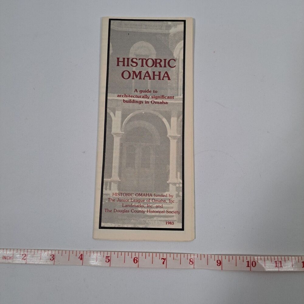 History Omaha Nebraska Tour Architecture Blackstone Map Guide VTG Pamphlet